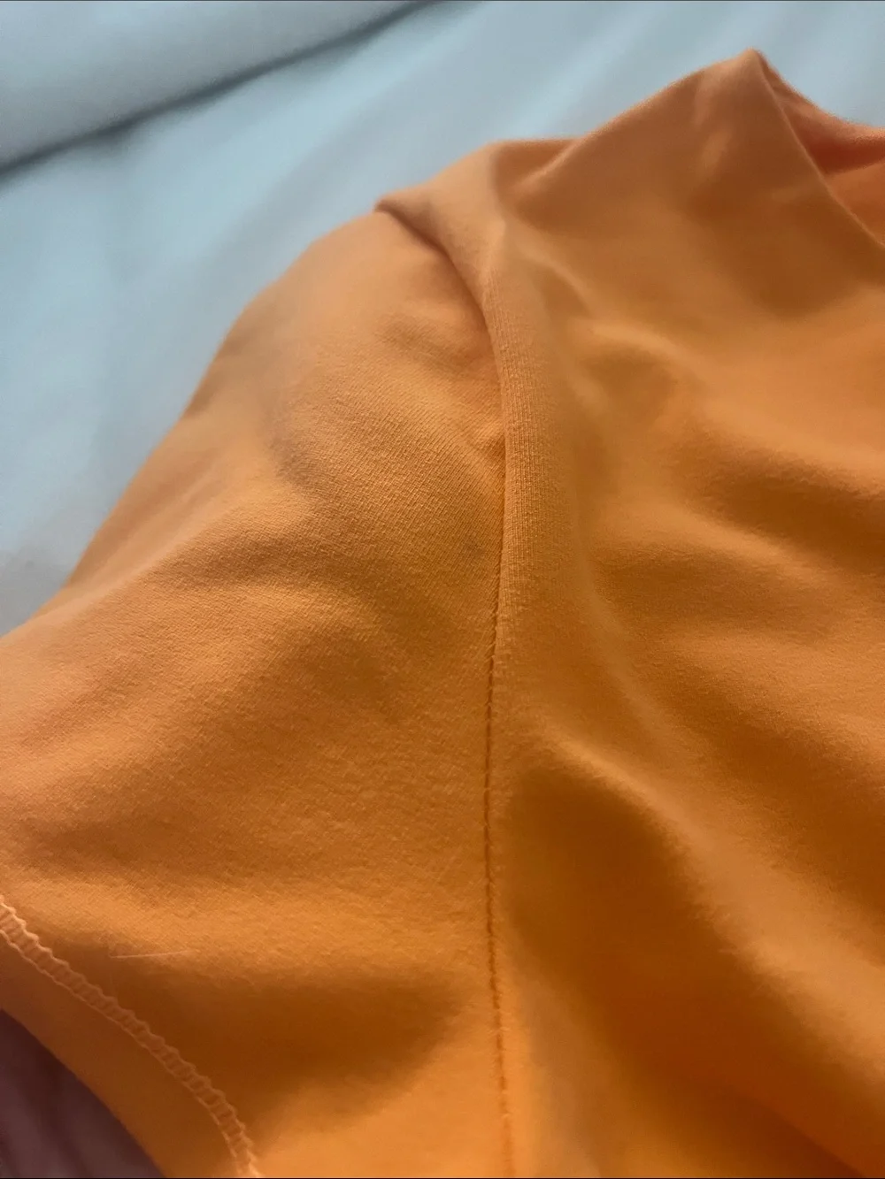 FREE PEOPLE Intimately Malibu Orange Alexis tee thong bodysuit small like new